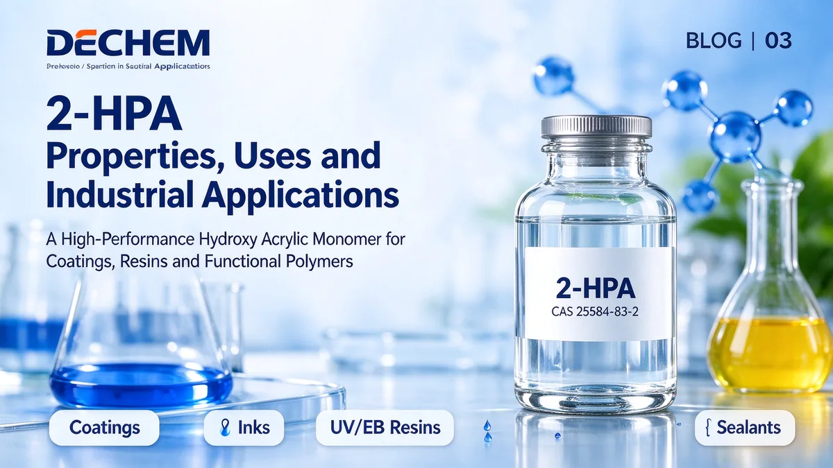2-Hydroxypropyl Acrylate (2-HPA) chemistry and applications