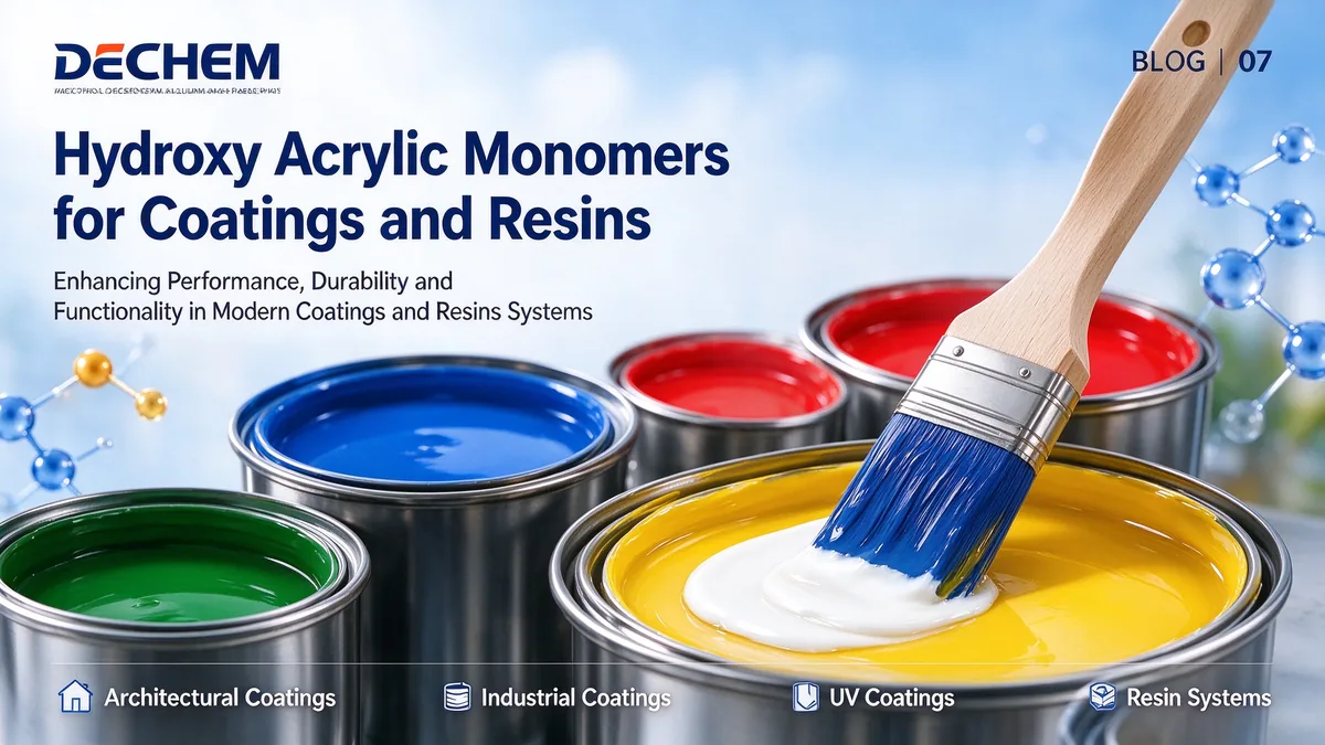 Hydroxy acrylic monomers in high-performance coatings