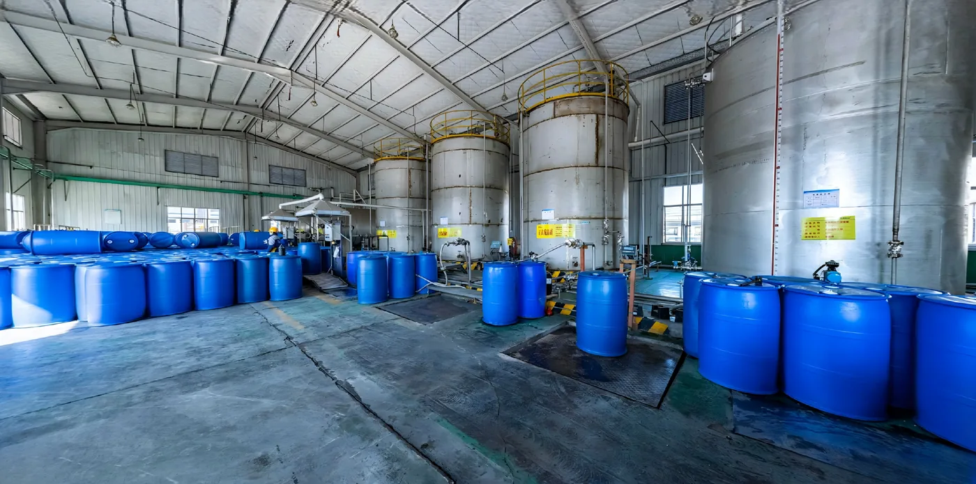 Production workshop and storage tanks at the DECHEM manufacturing base
